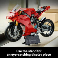 LEGO Technic Ducati Panigale V4 S, set de construcción para adultos, idea de regalo con modelo detallado de moto