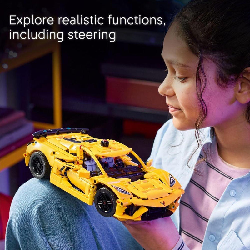 LEGO Technic Chevrolet Corvette Stingray, set de construcción para niños y niñas, modelo de automóvil de exhibición, regalo ideal