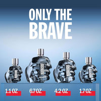 DIESEL Only The Brave Eau de Toilette y Set de Fragancia para Hombre, Aromática con Limón, Romero y Madera Ambarina