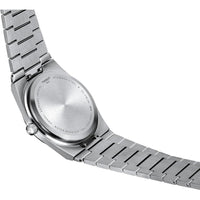Reloj de vestir Tissot PRX para hombre con carcasa de acero inoxidable 316L, color gris, resistente al agua