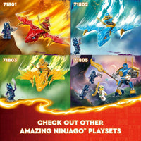 LEGO Ninjago Arin's Battle Mech con minifigura Arin Ninja y espada katana, juguete para niños y niñas de 4 años en adelante