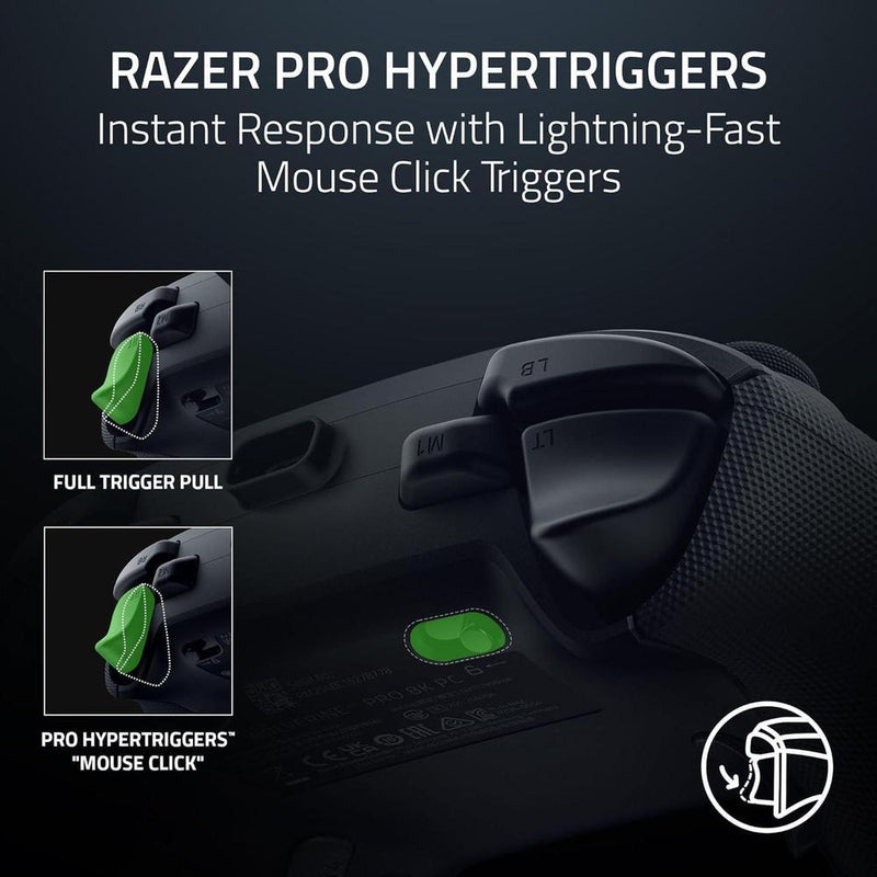 Razer Wolverine V3 Pro Controlador inalámbrico para juegos con frecuencia de sondeo de 8000 Hz, diseño ergonómico y botones programables