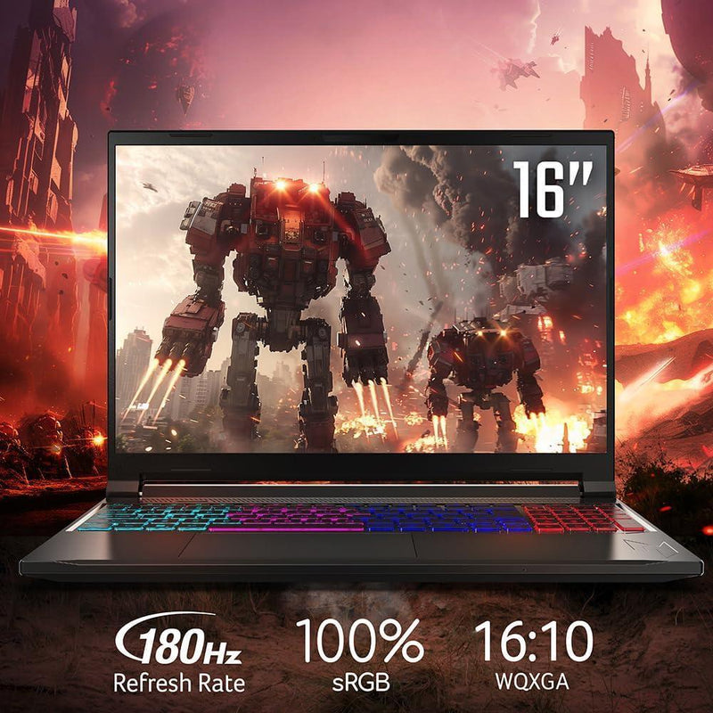 Acer Nitro V 16S Ai Laptop Gamer, 16" Wuxga Ips 180Hz, Amd Ryzen 7 260, 32Gb Ddr5, 1Tb Ssd, Gpu Rtx 5060