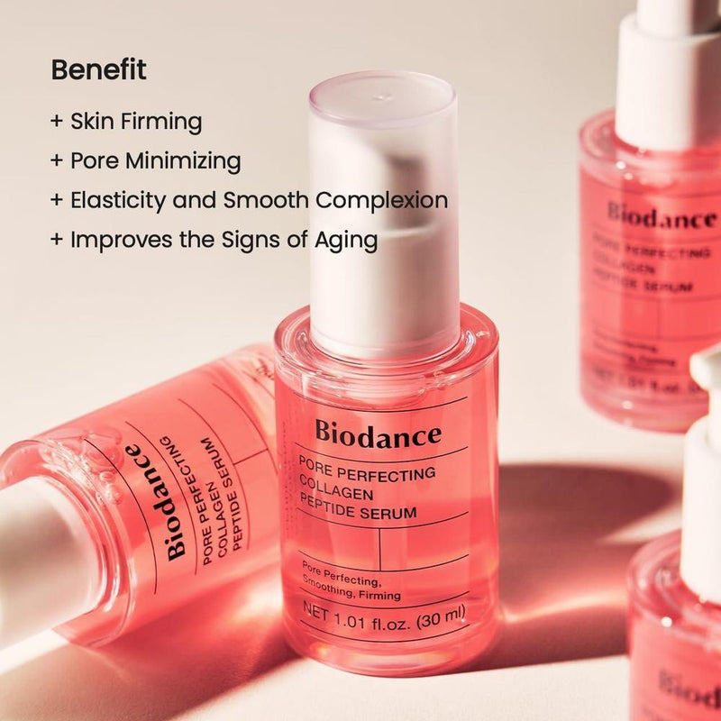 Biodance Suero Peptido: Colageno Reafirma e Ilumina Cuidado de Poros Preparacion para Maquillaje Todo Tipo de Piel 29.88ml