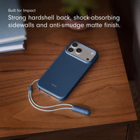 Funda atril para iPhone 17 Pro Max con MagSafe, control de cámara, soporte y cordón, acabado mate y forro de microfibra