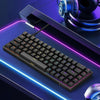 KOORUI Teclado mecánico para juegos con LED, 68 teclas, interruptores rojo/azul, para PC/Mac/Xbox