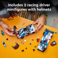 LEGO Speed Champions BMW M4 GT3 y BMW M Hybrid V8 con 2 modelos construibles y 2 minifiguras, regalo ideal para niños desde 9 años
