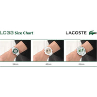 Lacoste LC33 Reloj analógico-digital para hombre con correa de silicona, resistente al agua, contemporáneo y deportivo