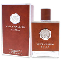 Vince Camuto Terra Eau de Toilette Spray para hombre, fragancia robusta y fresca