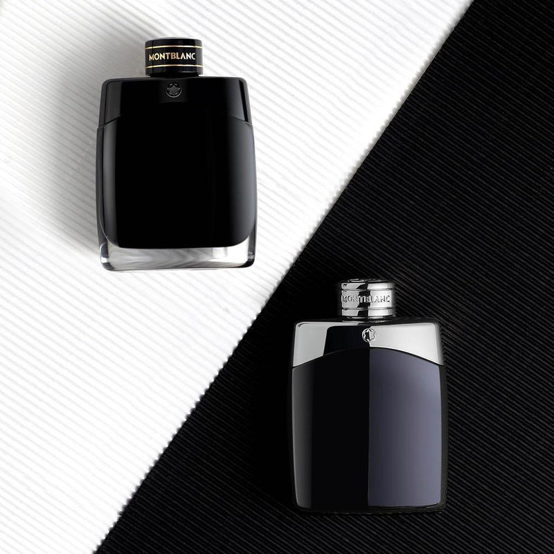 MONTBLANC Legend Eau de Parfum, fragancia duradera con notas de violeta, geranio y madera vibrante, tipo fougère aromático