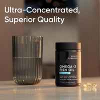 Omega-3 Aceite de Pescado Suplemento Triple Fuerza de Pollock de Alaska Libre de GMO y Soja 90 Cápsulas