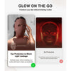 Máscara de terapia de luz roja JOVS para rostro, con 4 modos y herramientas portátiles para cuidado de la piel en casa