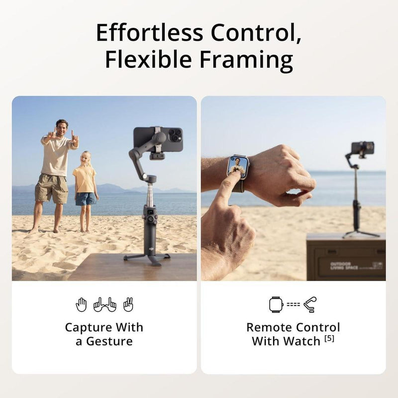 DJI Osmo Mobile 7P Estabilizador Gimbal para iPhone y Android con seguimiento, extensión, trípode y carga