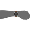 Citizen Reloj Eco-Drive para hombre en acero inoxidable, con correa de cuero marrón, modelo AW1361-10H con calendario y más
