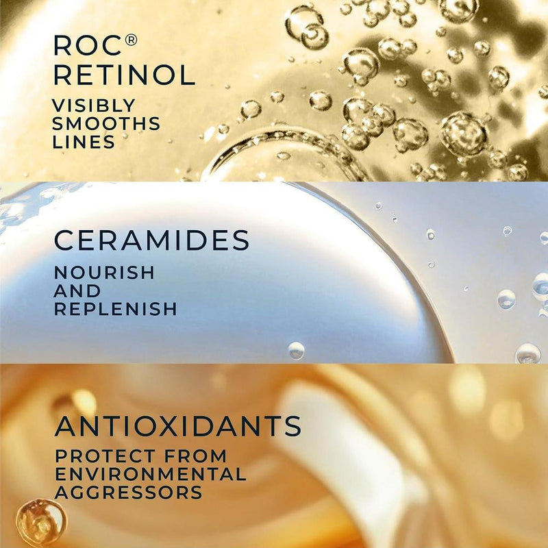 Roc Retinol Correxion Suero Noche Antienvejecimiento Para Arrugas Y Líneas Finas 30ml