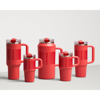 STANLEY Quencher ProTour - Vaso térmico con tapa a prueba de fugas, popote y asa integrados, acero inoxidable, compatible con portavasos