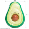 Jasonwell - Flotador inflable en forma de aguacate con pelota, para divertirse en piscinas, playas o fiestas