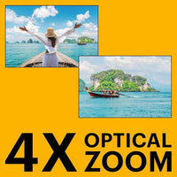 KODAK PIXPRO WPZ2 Cámara digital impermeable, resistente a golpes y polvo con WiFi, 16MP, zoom óptico 4X y video Full HD
