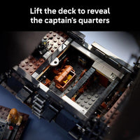 LEGO Icons Captain Jack Sparrow's Pirate Ship Building Set for Adults - Collectible Black Pearl for Pirates of The Caribbean Fans