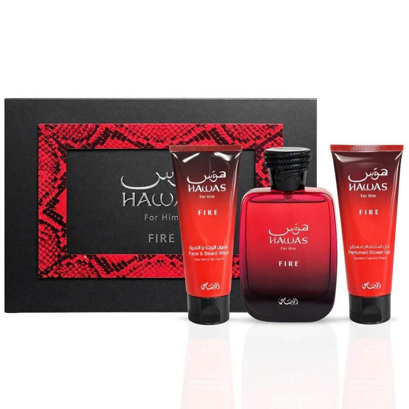 RASASI Hawas Ice para Hombre Eau de Parfum, Fragancia Árabe Premium de Manzana Congelada, Bergamota, y Limón
