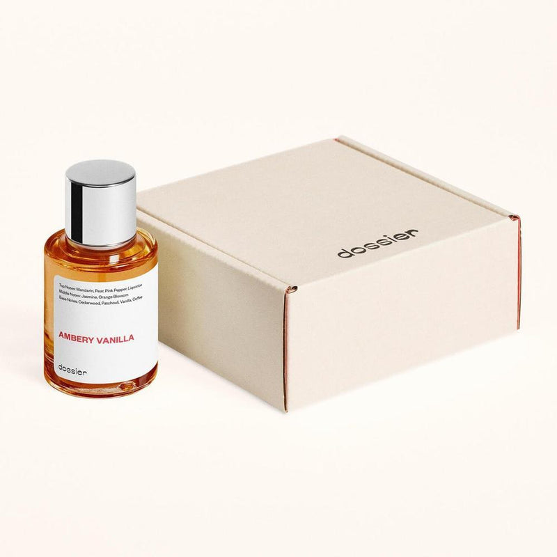 Dossier - Fragancia Ambery Vanilla Eau de Parfum Inspirada en Black Opium de YSL Larga Duración para Mujer