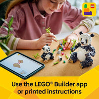 LEGO Creator 31165 permite construcción 3 en 1 de animales: panda, pingüino, orca. Diversión creativa para niños 8 años+