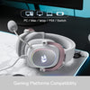 Redragon H510 Zeus-X RGB Auriculares gaming Blanco con sonido 7.1, controladores de audio en almohadillas de espuma viscoelástica