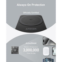 Estación de carga inalámbrica 3 en 1 Anker MagGo para iPhone, AirPods y Apple Watch con MagSafe, carga rápida y diseño compacto