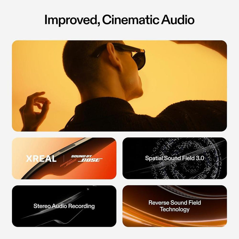 XREAL One - Gafas AR con chip X1, DoF nativas y pantalla HD, compatible con iPhone, Steam Deck, Mac y más