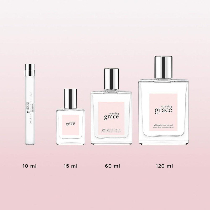 Fragancia philosophy amazing grace eau de toilette para mujer, increíblemente limpia y femenina