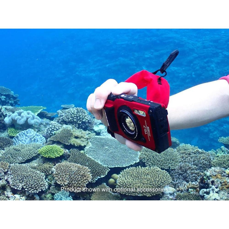 OM System OLYMPUS Tough TG-7 Cámara Subacuática Roja, Impermeable, Alta Resolución y Brillo, Video 4K, Disparo Macro