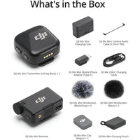 Micrófono inalámbrico DJI Lavalier Mini para iPhone, cámara y Android, diseño ultraligero con audio detallado y cancelación de ruido