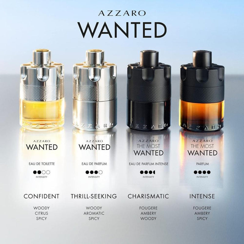 Azzaro Wanted Eau de Parfum Energizing & Intense Mens Cologne
