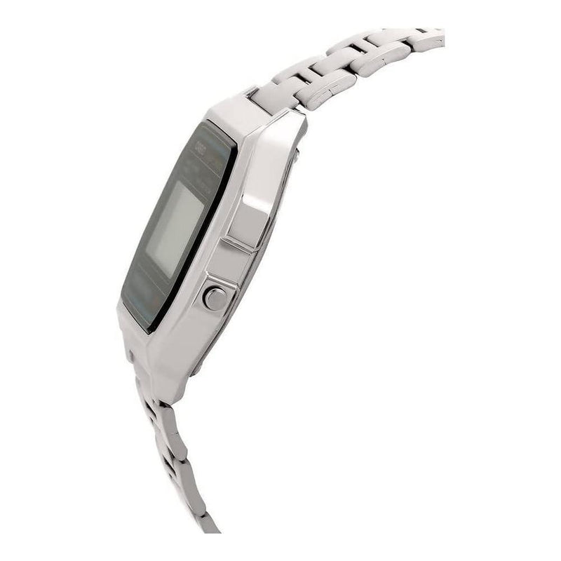 CASIO A158WA-1 Reloj digital para hombre con retroiluminación LED, cronómetro, alarma diaria y resistencia al agua