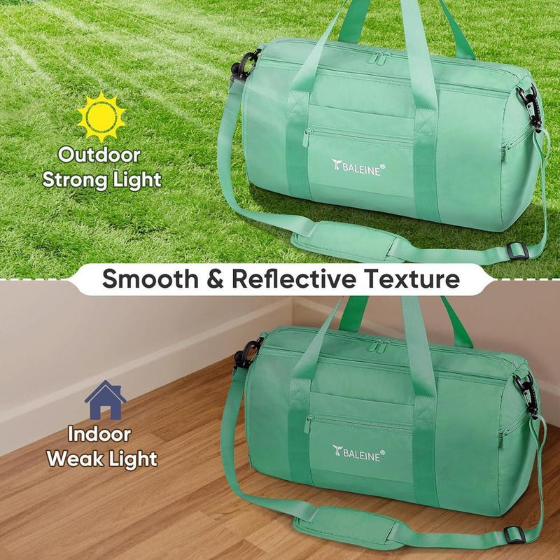 Bolso de gimnasio BALEINE para mujeres y hombres, ligero, impermeable, con compartimentos para zapatos y ropa húmeda