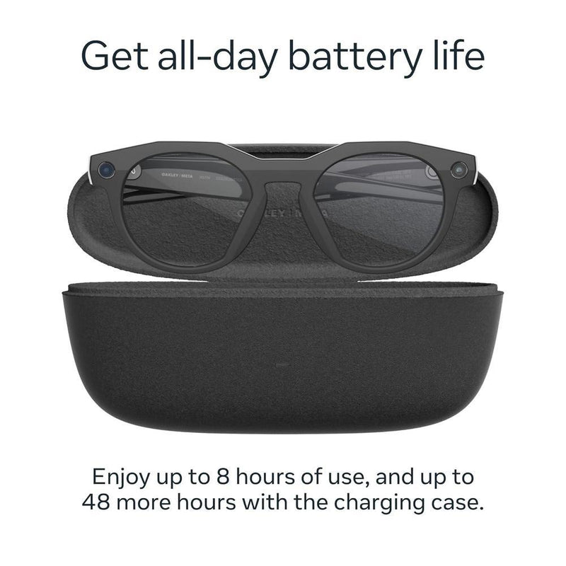 Gafas inteligentes Oakley Meta HSTN con IA para hombres y mujeres, cámara, audio, video, batería de larga duración y lentes polarizados