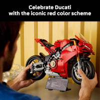 LEGO Technic Ducati Panigale V4 S, set de construcción para adultos, idea de regalo con modelo detallado de moto