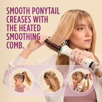 Shark HT212 SmoothStyle peine térmico y cepillo secador, doble modo, adecuado para todo tipo de cabello