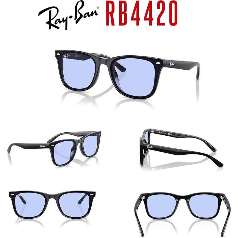 Ray-Ban RB4420 Lentes de sol cuadrados unisex con protección UV y kit de cuidado incluido