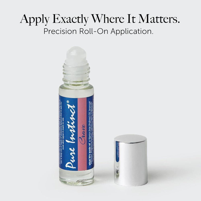 Perfume Pure Instinct CRAVE Roll-On con feromonas, aceite esencial seguro para el cuerpo, ideal para viaje