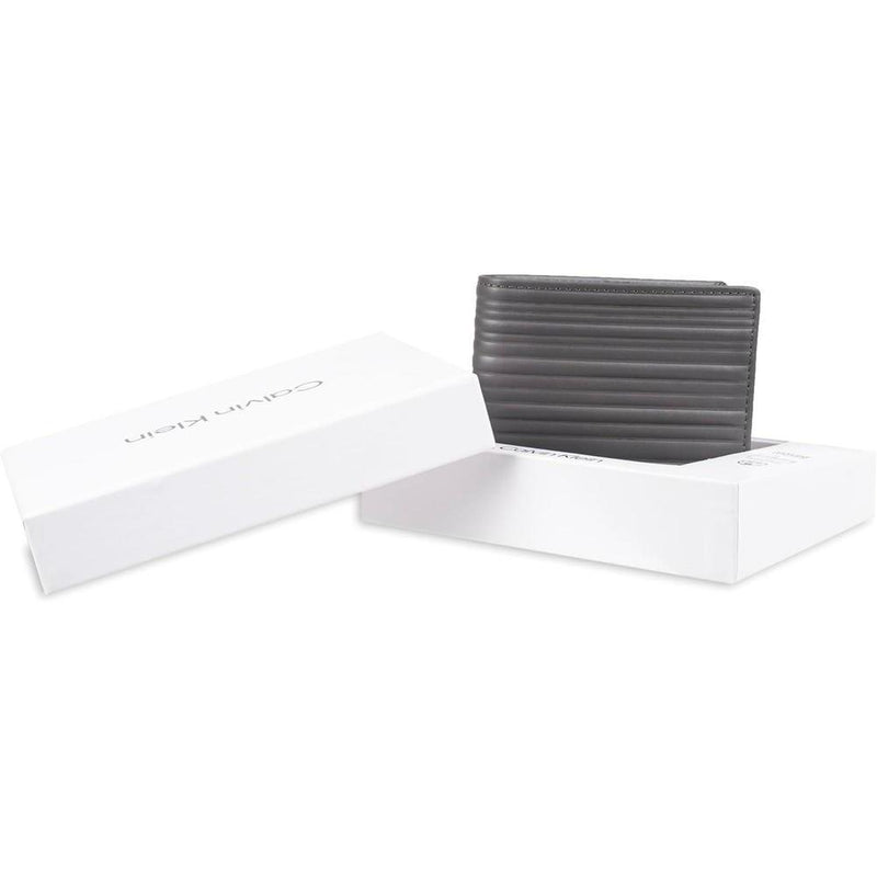 Calvin Klein Billetera para Hombre con Tecnología RFID, Múltiples Ranuras y Ventana de Identificación