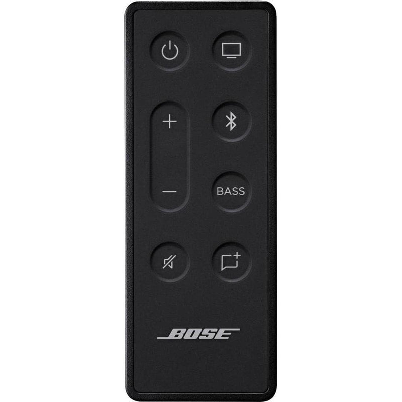 Altavoz Bose TV de diseño compacto, conectividad Bluetooth y HDMI-ARC en color negro, incluye control remoto