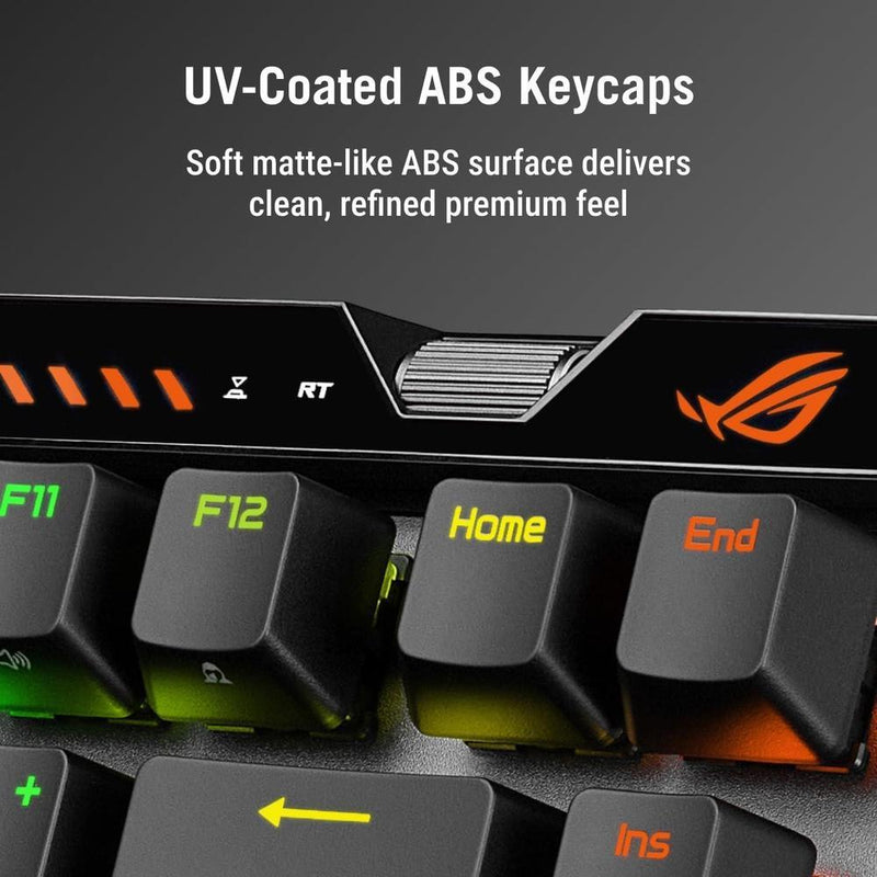 ASUS ROG Falchion Ace 75 HE Teclado para juegos con efecto analógico, interruptor magnético HFX V2 y sondeo de alta frecuencia