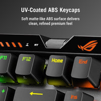 ASUS ROG Falchion Ace 75 HE Teclado para juegos con efecto analógico, interruptor magnético HFX V2 y sondeo de alta frecuencia