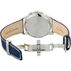 Reloj Citizen Eco-Drive para hombre con calendario, cronógrafo y manos luminosas, correa de cuero azul y esfera blanca