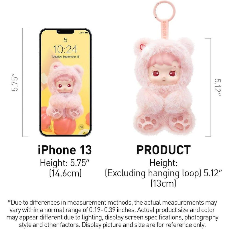 POP MART HACIPUPU Caja ciega colgante de peluche de vinilo, figuras de acción aleatorias, juguetes coleccionables