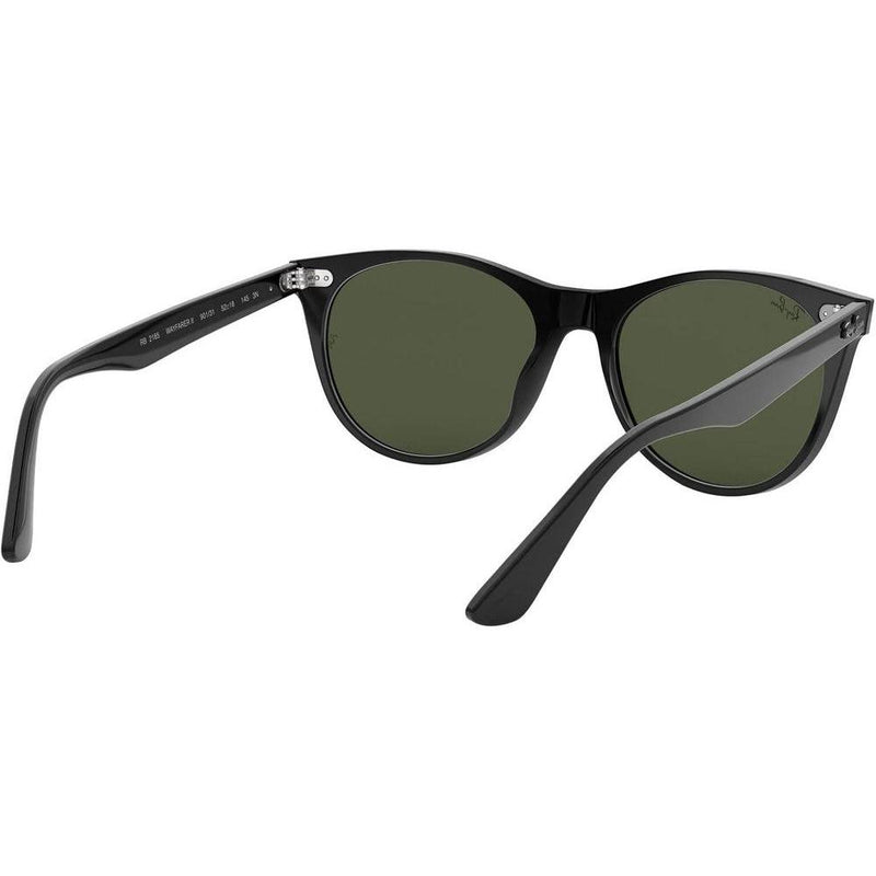 Ray-Ban RB2185 Wayfarer II - Gafas de sol redondas para hombre con protección UV y armazón de acetato duradero