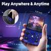 Consola de juegos retro portátil R36MAX con tarjeta de 64GB, sistema Linux y pantalla IPS HD, batería 4000mAh azul