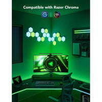 Govee Luz de juego para monitor G1, retroiluminación LED RGBIC adaptable a monitores curvos, con múltiples modos de escena