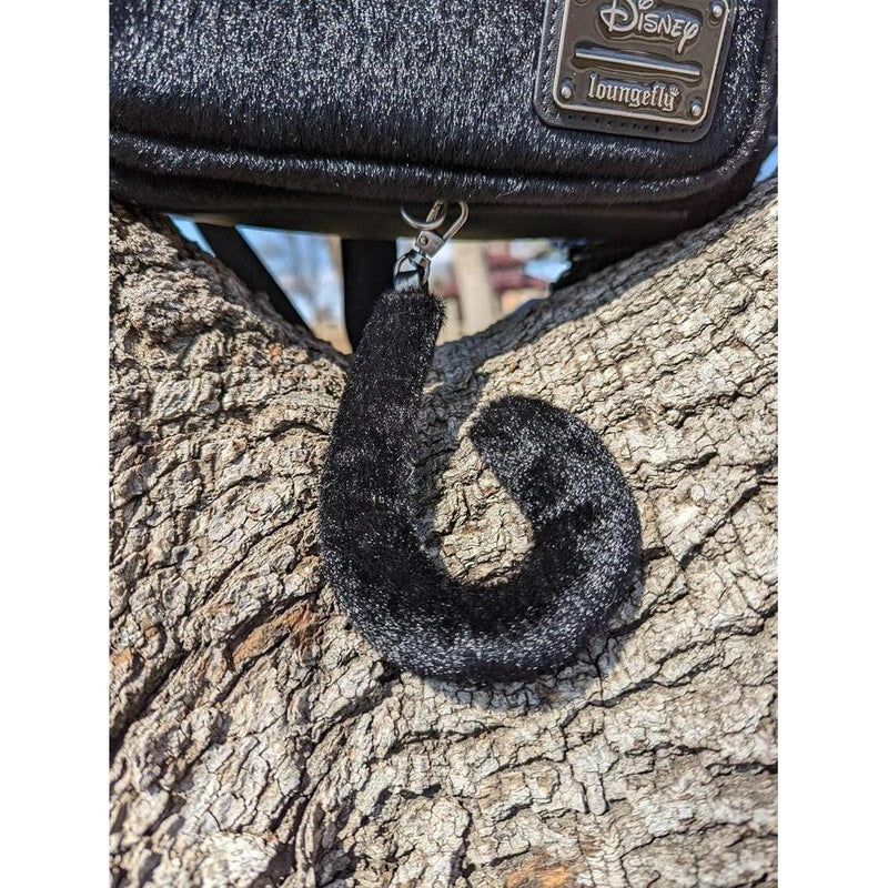 Loungefly Disney The Jungle Book Bolso Bagheera, bolso de hombro negro con doble correa para cosplay, elegante y funcional